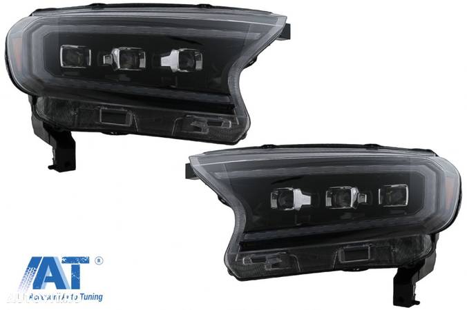 Faruri LED Light Bar Dynamic Ford Ranger Raptor (2015-2020) Semnal Dinamic Matrix Projector - 1