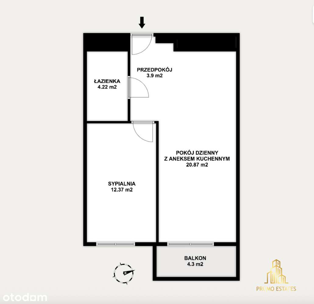 Nowe - 2 pokoje, stan deweloperski, Stare Podgórze-13