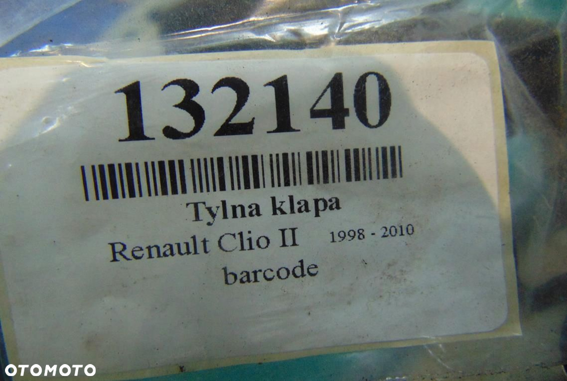RENAULT CLIO II TYLNA KLAPA - 8