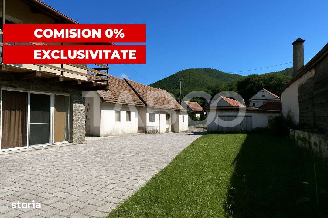 Casa individuala curte 900 mp COMISION 0% cu 2 corpuri in Cisnadioara - Imagine principală: 1/16