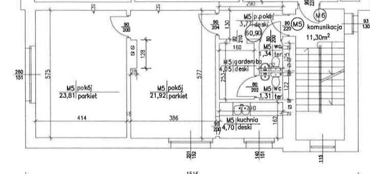 Łódź Górna -mieszkanie 2 pokoje- 63,73 m2-1