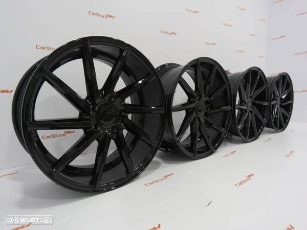 Jantes Look Vossen CVT 18 x 8 et 40 5x112 Preto Brilhante - 5