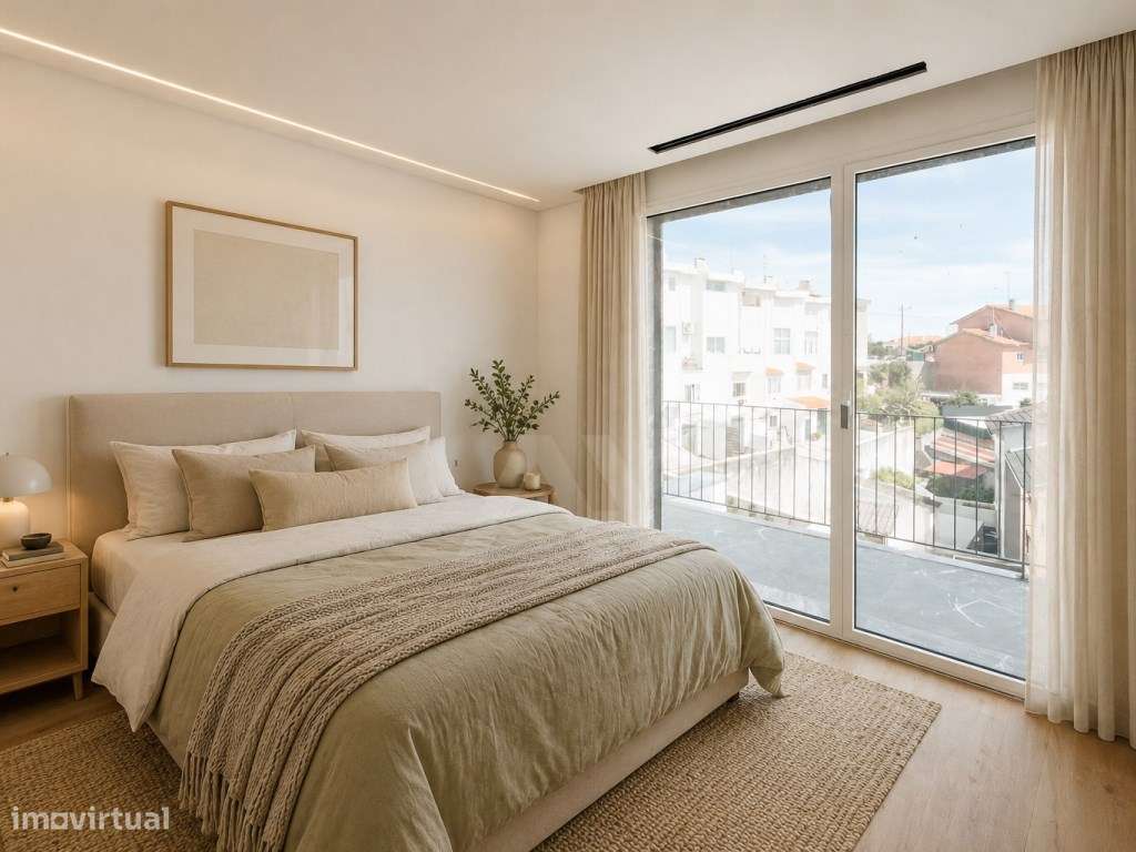 Moradia T5 na Amoreira com vista mar, piscina e jardim privativo-27
