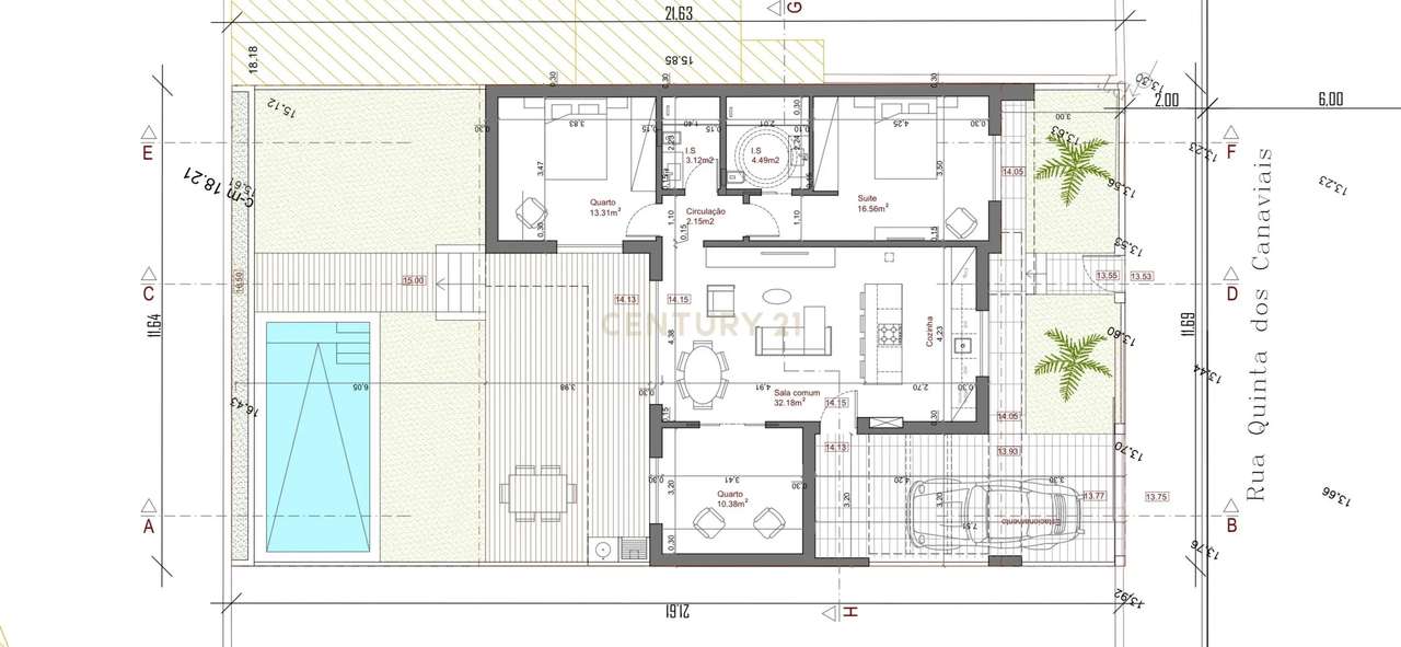 MORADIA TÉRREA T3 COM PISCINA, CASAL DO MARCO, SEIXAL-14