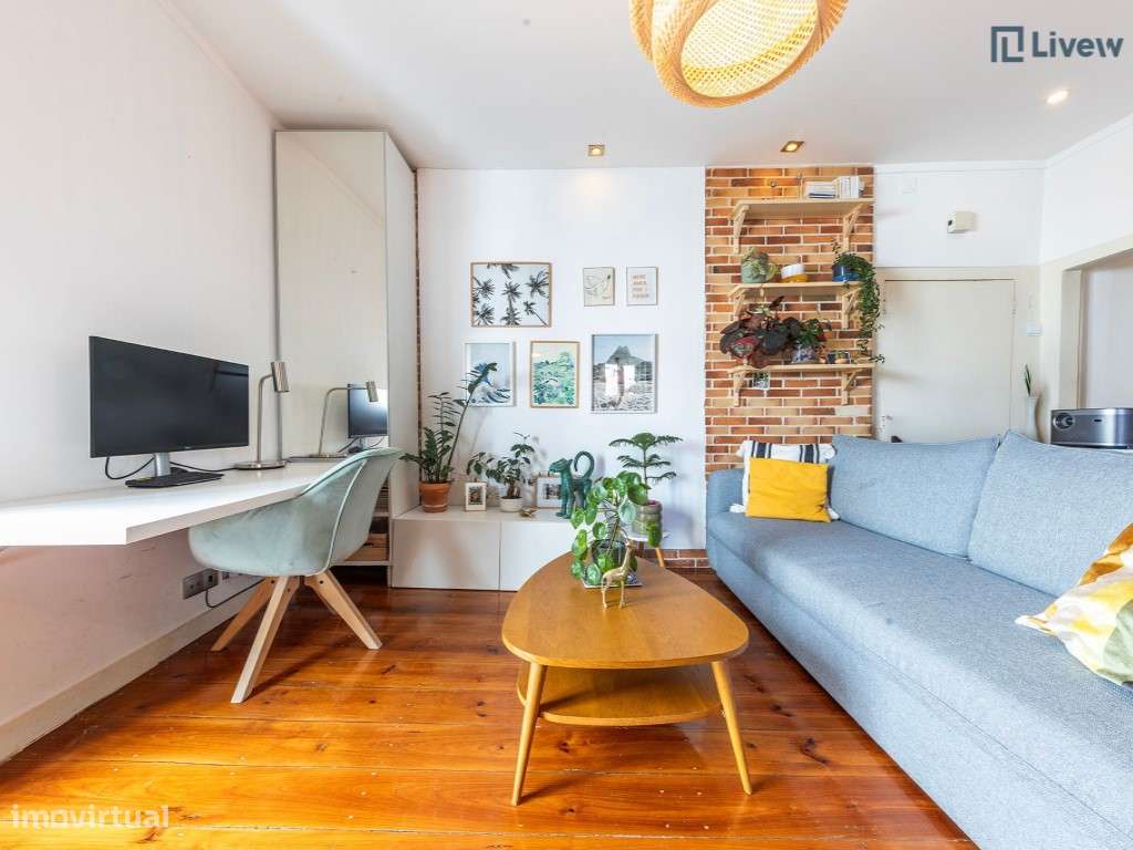 Apartamento T1 renovado e com ótima exposição solar-9