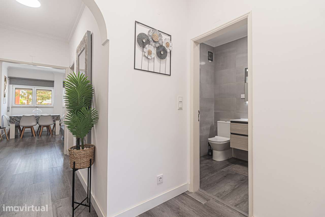 Apartamento T2 remodelado num RC na Marisol-12