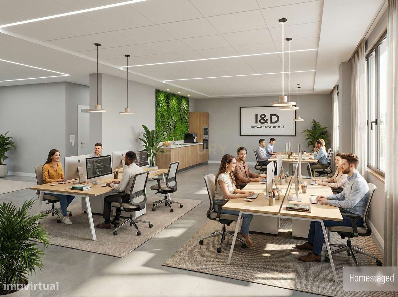 Escritório com Luz, escala e centralidade no 10.º andar de um edifício-7