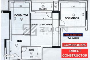 Constructor | Apartamente cu 3 Camere | Semifinisat | Zona VIVO - BMW