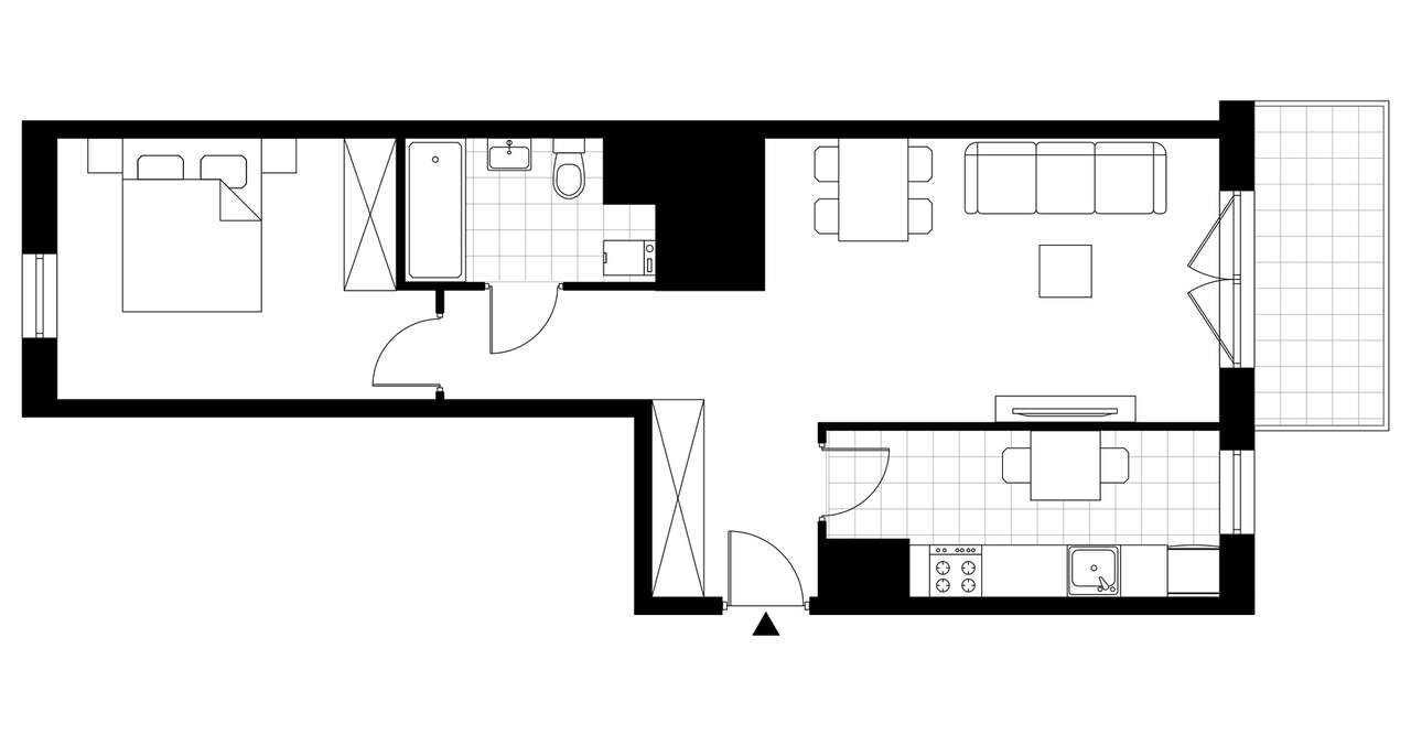 Nowy Wyszogród | mieszkanie 2-pok. | C1_B45 - Pełny obrazek: 4/7