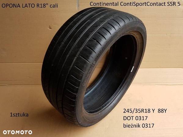 1 sztuka Opona lato 245/35R18 88Y Continental Conti Sport Contact 5ssr - 1