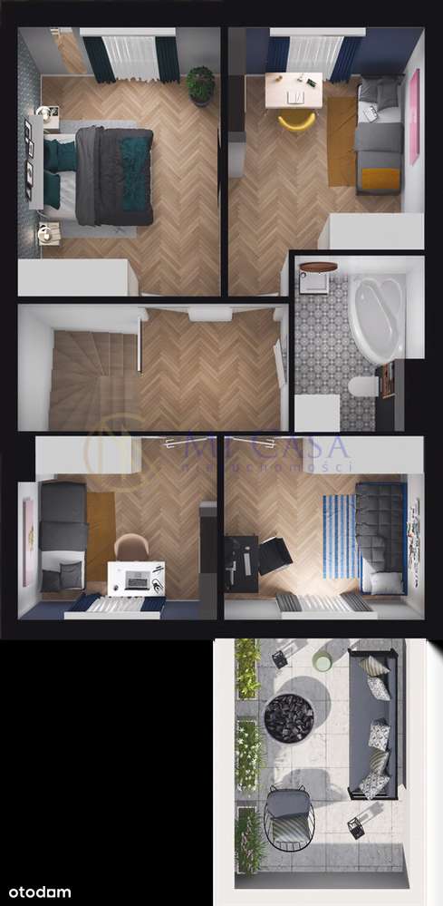 5 pokoi, taras, garaż + 2 m. postojowe, Wilkszyn-18