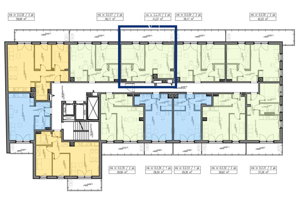 Nowe 2-pokojowe mieszkanie z loggią-9