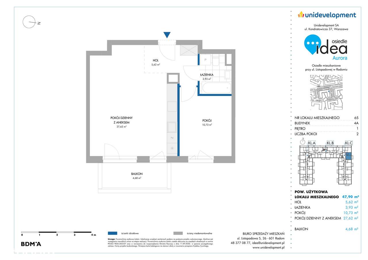 Osiedle Idea | mieszkanie 2-pok. | 4A/65 - Pełny obrazek: 2/7