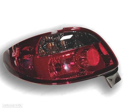 FAROLINS TRASEIROS PARA PEUGEOT 206 98-09 VERMELHO CINZA - 2