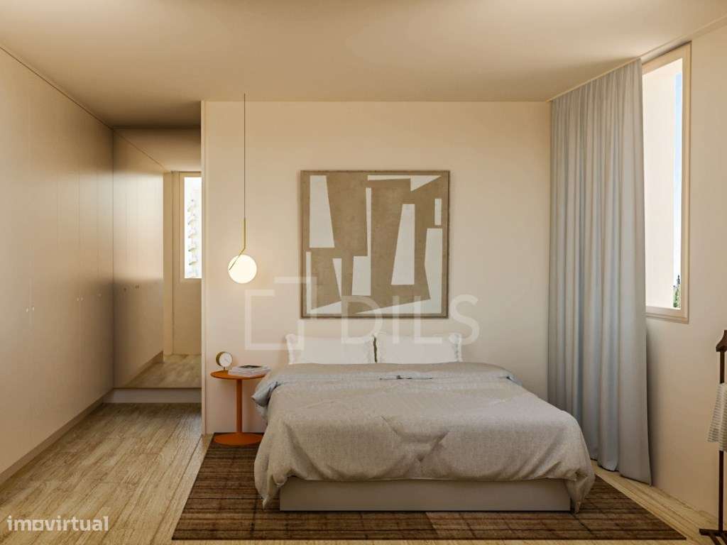 Apartamento T2 com varanda e estacionamento em Campo de Ourique - Grande imagem: 4/46