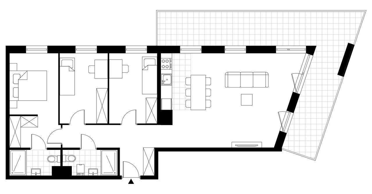 4-pokojowe mieszkanie 86m2 + balkon - Pełny obrazek: 3/8