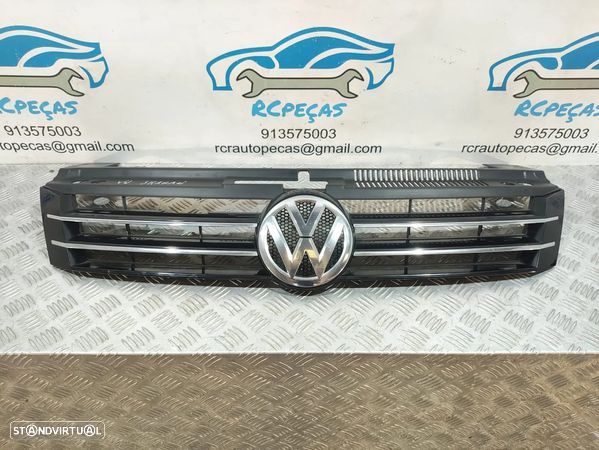 GRELHA CENTRAL FRENTE FRONTAL ORIGINAL VW VOLKSWAGEN SHARAN II 2 MK2 7N 7N1 7N2 7N0853653 SIMBOLO LOGOTIPO - 1