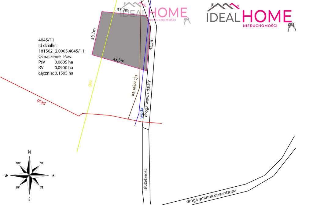 Działka na sprzedaż w Ociece- Wz 15,05A - Pełny obrazek: 3/11