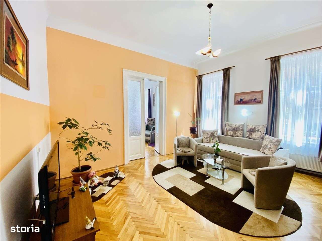 Ap. la vila in centrul Sibiului - 2 camere, pivnita, curte - 65 mpu-3