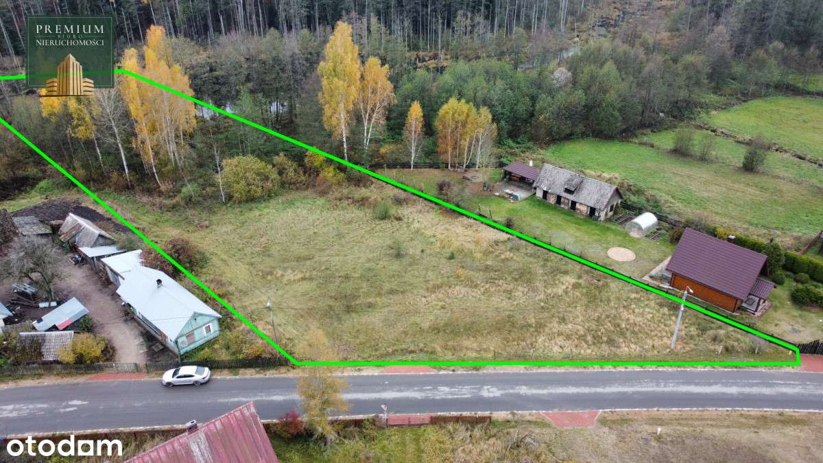 Działka z WZ z własnym lasem i linią brzegową!-1