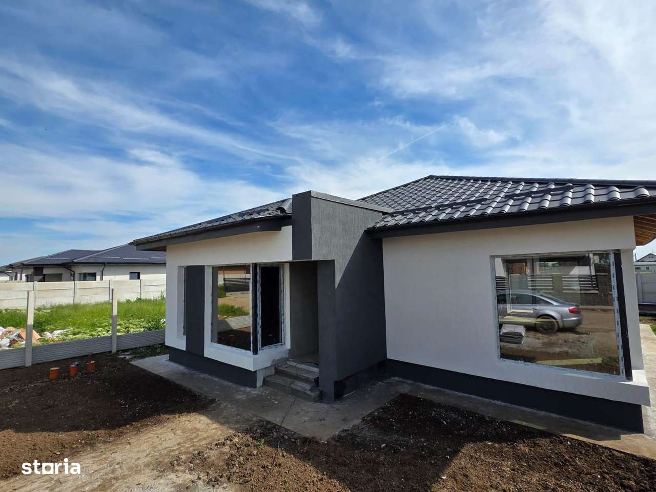 OFERTA ! Casa parter individuala 3 camere , Teren 375mp, gaz si curent-1