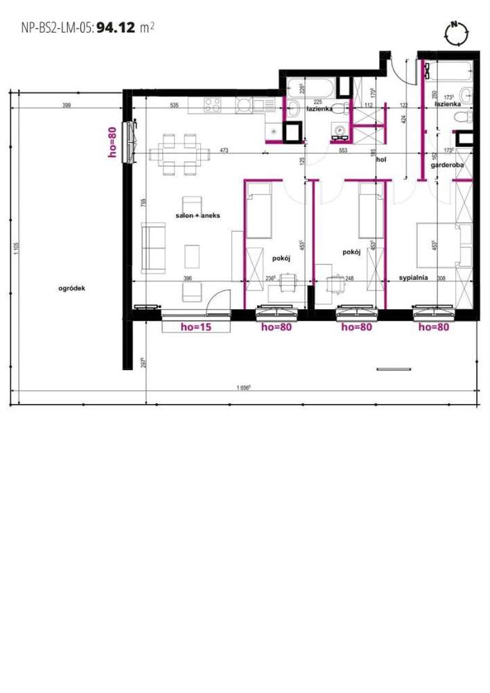 Niwa Park etap II | nowe mieszkanie BS2 05,ogródek - Pełny obrazek: 3/8
