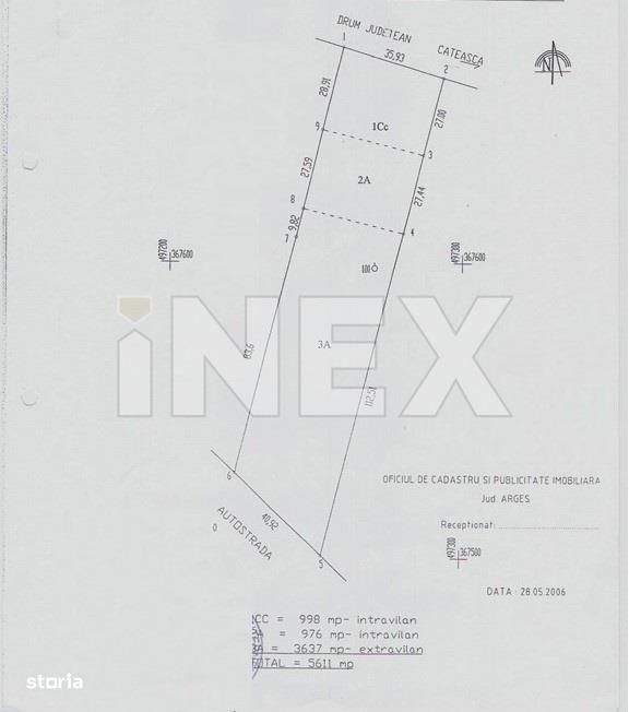 RECEA | 5.611 mp teren | 5km de Pitesti