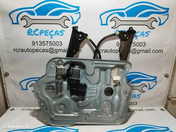 MECANISMO MOTOR VIDRO PORTA FRENTE DIREITA NISSAN QASHQAI 80770JD00A QASHQAI +2 I J10 NJ10 JJ10E - 4