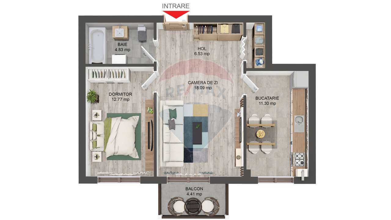 Apartament NOU LA CHEIE cu 2 camere de vânzare Selimbar - Imagine principală: 2/4