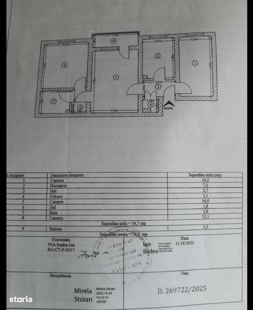 ap cu 3 camere in zona Dacia-8