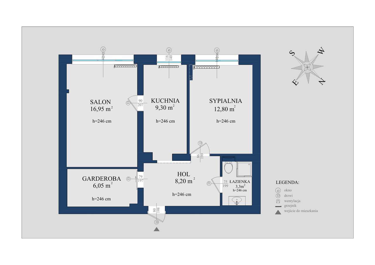 Słoneczne 2-pokojowe mieszkanie z garderobą | BLISKO CENTRUM KONESER!-13
