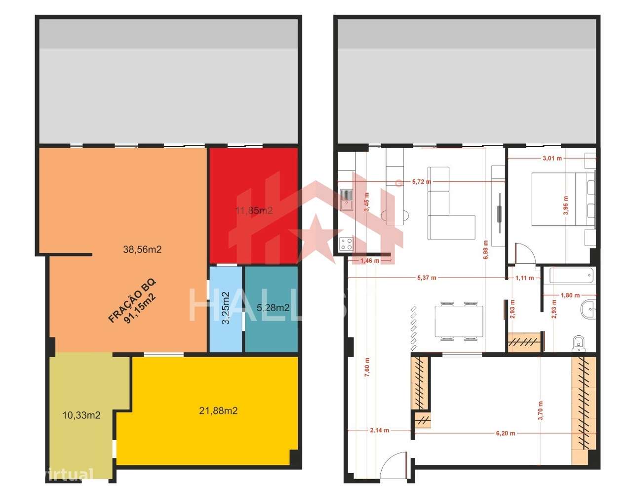 Apartamento T1+1 / Mobilado e Equipado / Centro da Cidade de Leiria-22