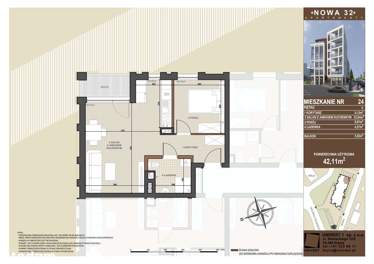 Nowa 32 | mieszkanie 2-pok. | 24 - Pełny obrazek: 2/9
