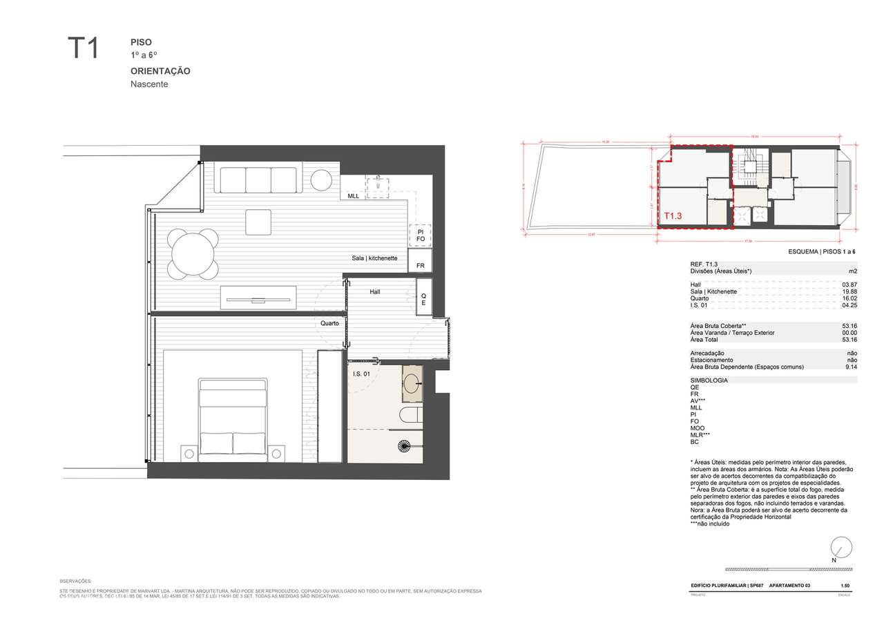 Luxuoso T1 em Matosinhos com  Acabamentos Premium-8