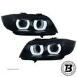 Faruri 3D LED Angel Eyes compatibile cu BMW Seria 3 E90 E91 AFS - 1