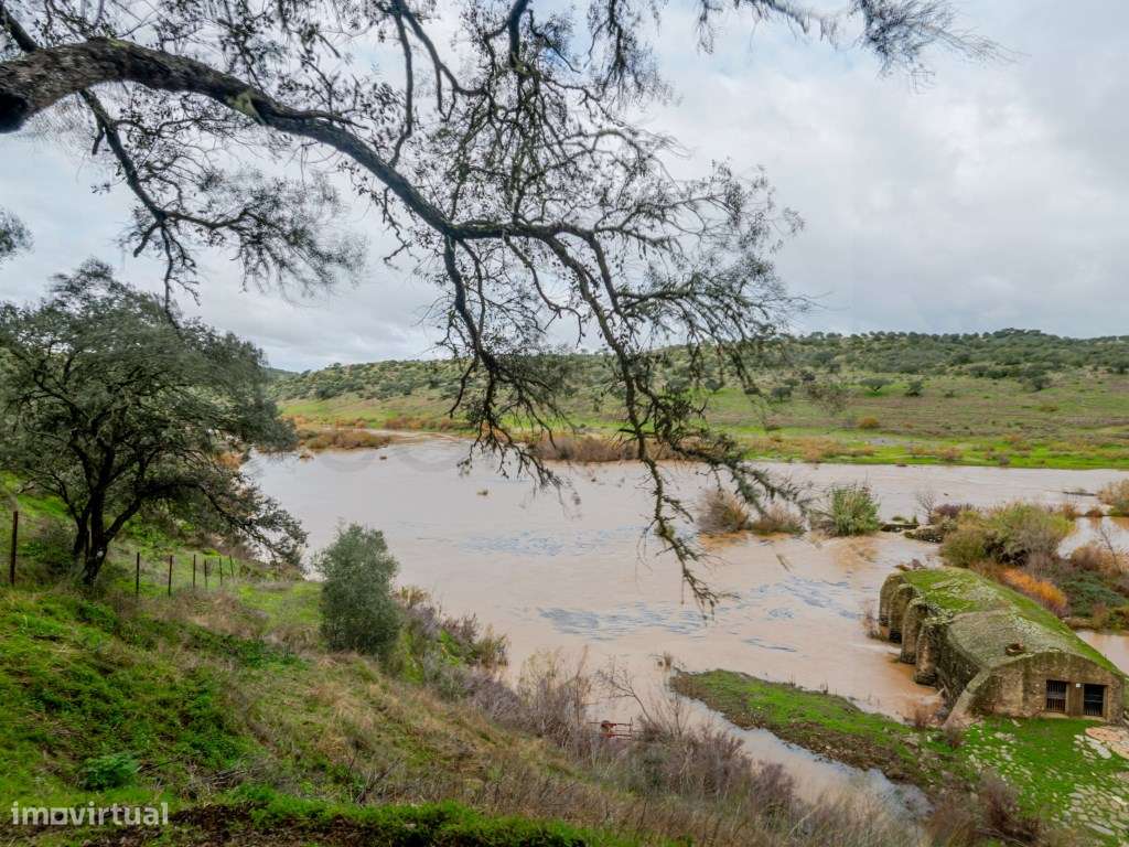 Quinta com quatro suítes e moínho, junto ao Rio Guadiana-11