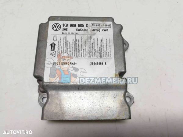 Unitate Modul Calculator Airbag, 1K0909605D, Vw Jetta, 1.6 benz - 1