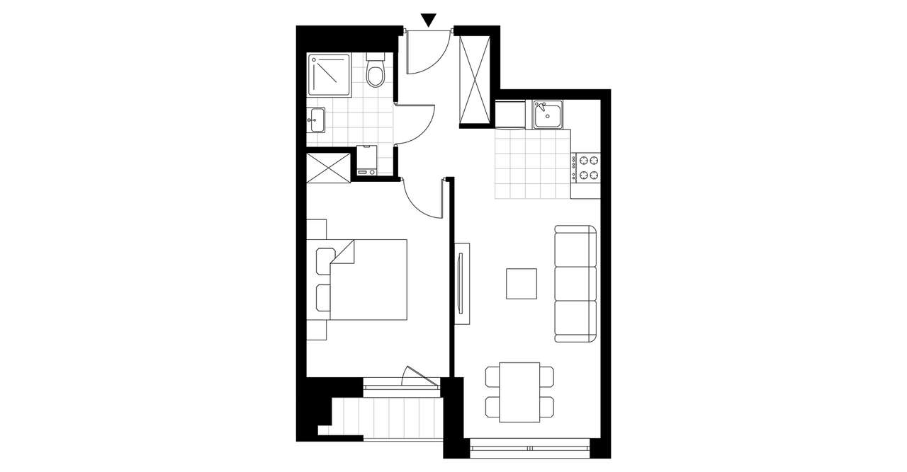 2-pokojowe mieszkanie 37m2 + balkon Bez Prowizji - Pełny obrazek: 3/8