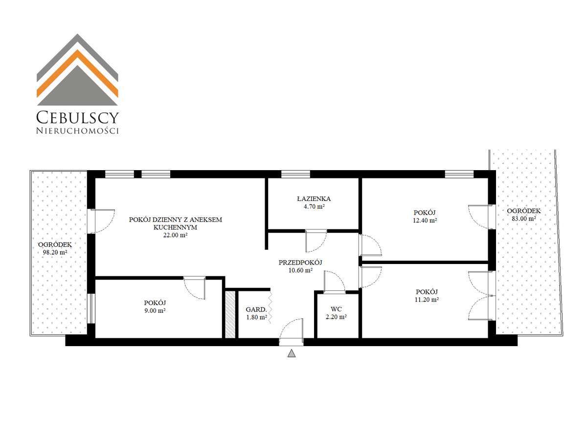 4 pokoje, 71,6 m² + dwa ogrody 183 m² łącznie! Garaż + box! City Park - Pełny obrazek: 2/16