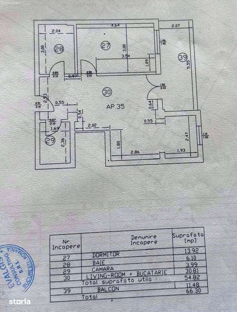 Vanzare 2 camere - Dobroiesti - Fundeni bloc 2010-12