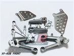 pousa pes completos dianteiros honda cbr 1000rr 2004 - 2007 - 1