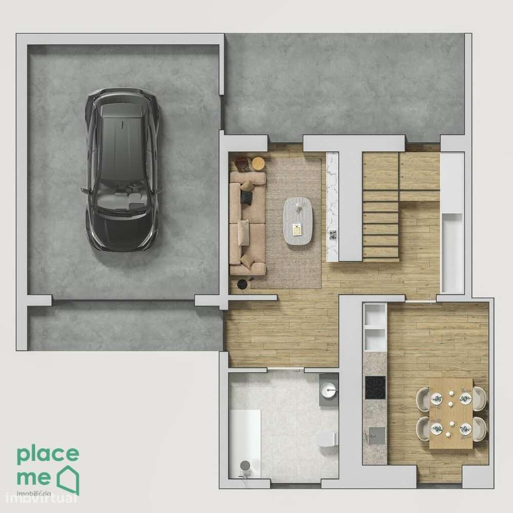 Moradia Geminada T2 - Nova - Equipada-3