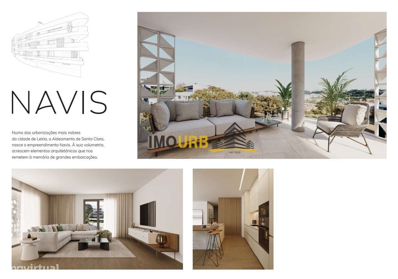 Apartamento T3 em Santa Clara – Leiria - Grande imagem: 1/9