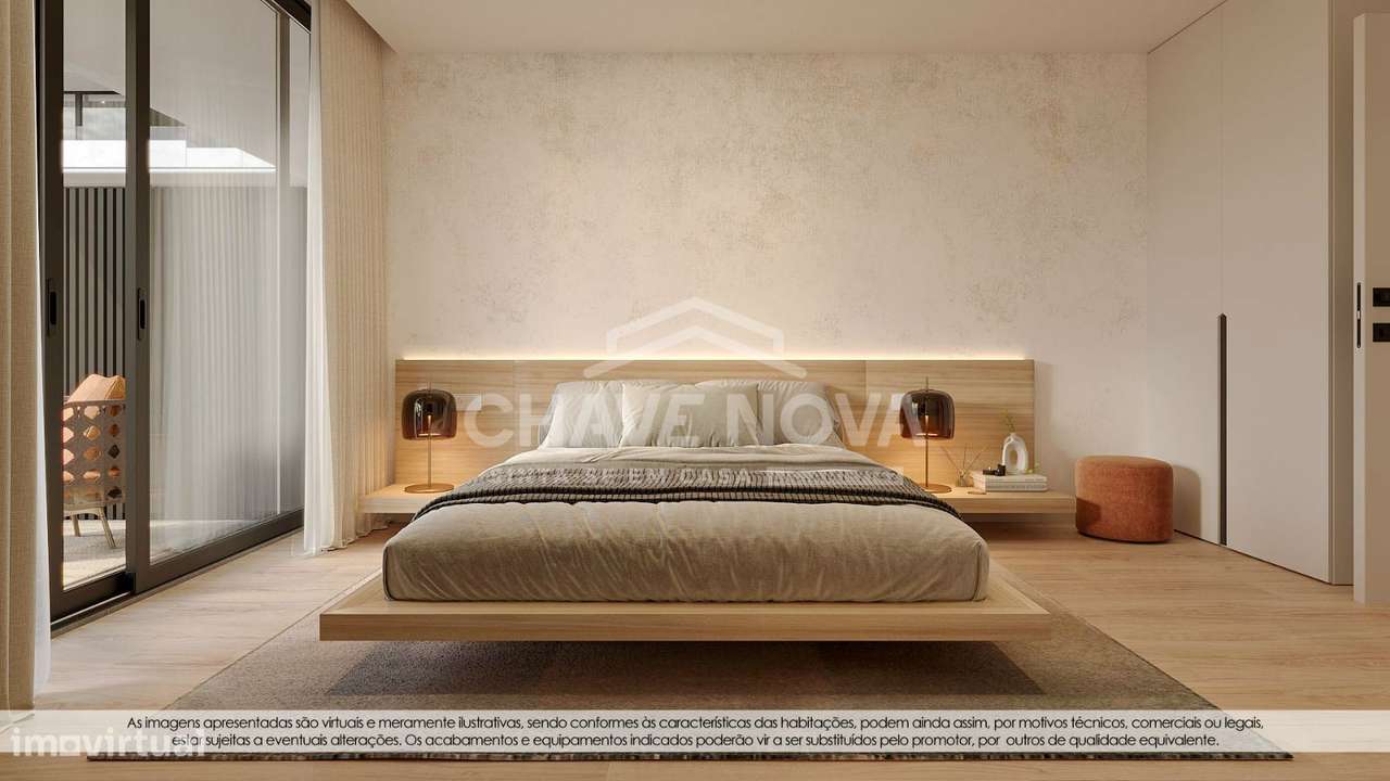 Apartamento T1 Novo c/Terraço e Lugar de Garagem em Soares dos Reis - Grande imagem: 5/12