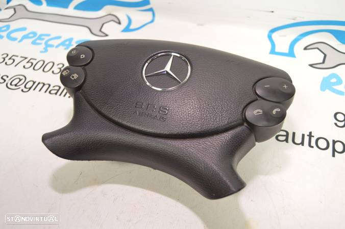 FRENTE INTERIOR TABLIER KIT AIRBAG AIRBAGS CENTRALINA VOLANTE GUIADOR PASSAGEIRO CINTO CINTOS PRÉ-TENSORES MERCEDES BENZ 0285010146 A2196802387 2196802387 305732310 MERCEDES BENZ CLS 320 C219 W219 - 35