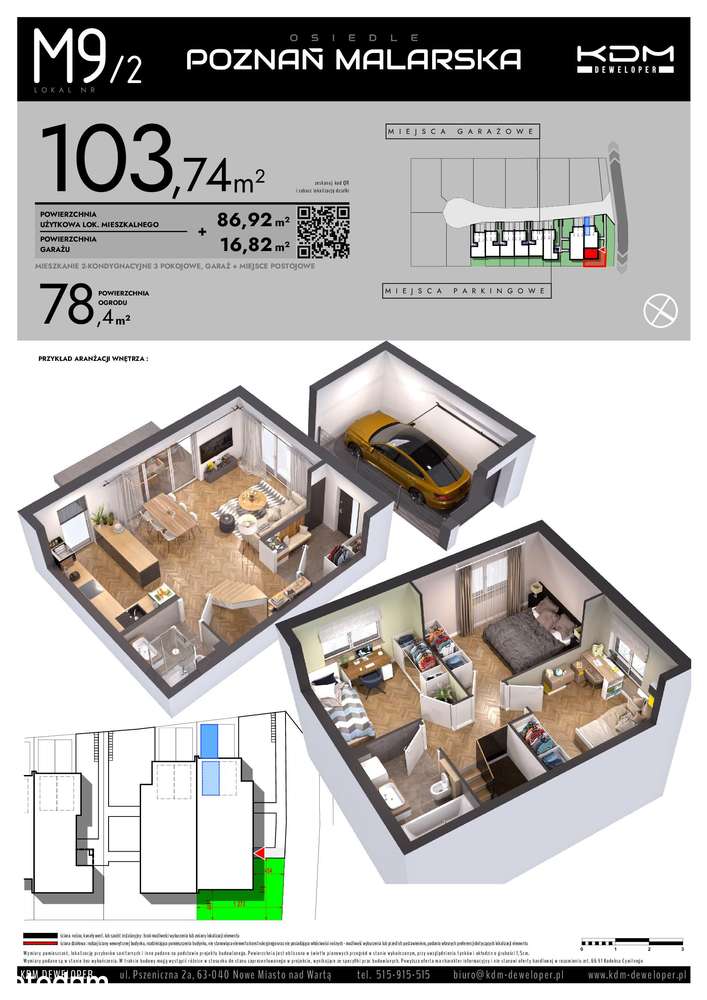 Piękny dom z ogrodem, aż 103,74 m²| M9_2 - Pełny obrazek: 3/11