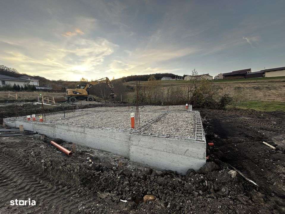 Teren autorizat in Chinteni pentru casa individuala cu fundatie ridica - Imagine principală: 4/8