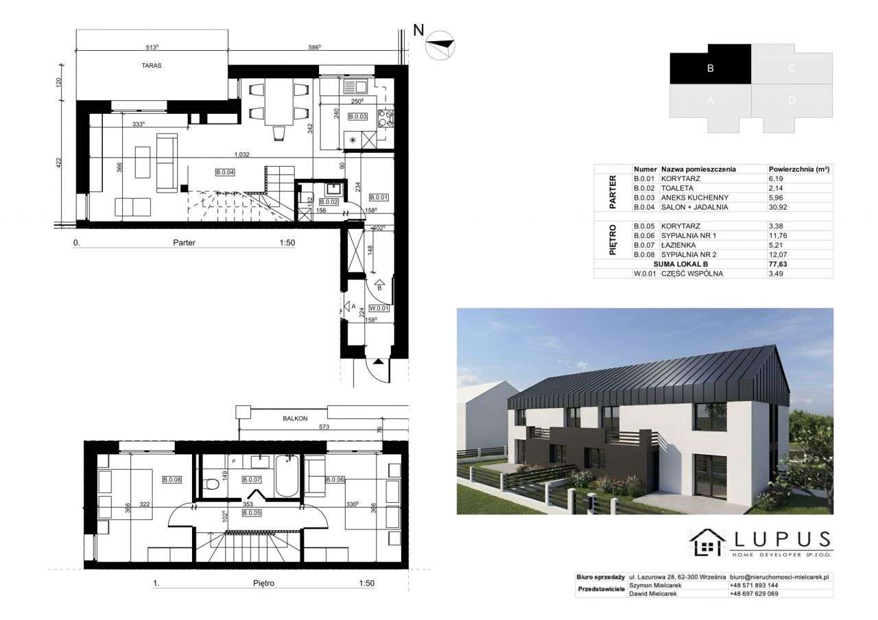 Nowy, Przestronny Segment w Psarach Polskich-6