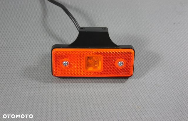 LED lampa obrysowa pomarańczowa Diodowa 12V 24V ze wspornikiem KUBIX - 2