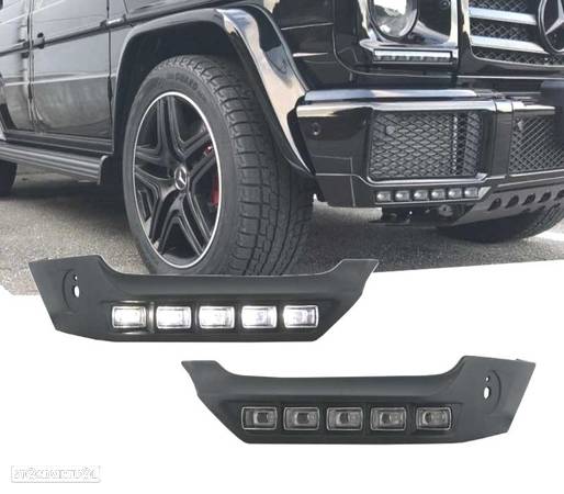 KIT DE LUZES DE CIRCULAÇÃO DIURNA LED ALTA POTÊNCIA PARA MERCEDES CLASSE G W463 89- - 1